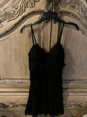 Little Black Dress - Lace Ruffles Galore - XXI  "Forever 21" - SMALL - NWOT